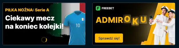 Oferta bonusu powitalnego w kasynie online Admiralbet